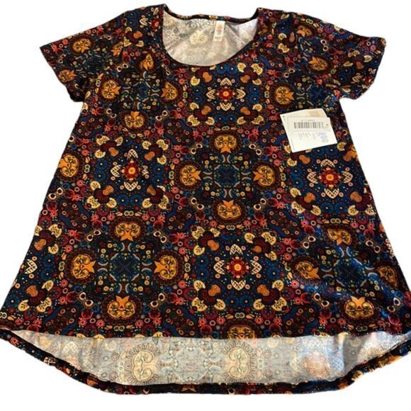 Lularoe Classic T Multicolor Blouse Shirt Size Med NWT #6019 - Picture 1 of 5